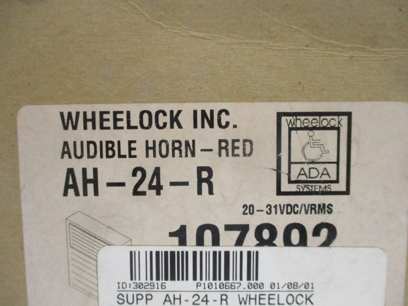 WHEELOCK AH-24-R 107892 20-31VDC NSMP
