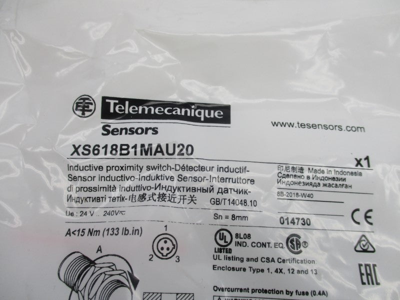 TELEMECANIQUE XS618B1MAU20 24V NSMP