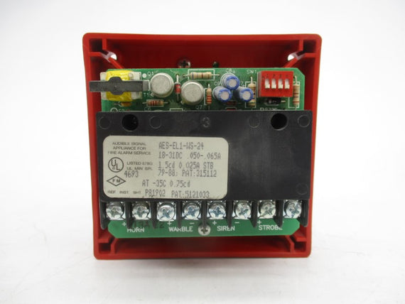 WHEELOCK AES-EL1-WS-24-VF-R 18-31VDC 0.05-0.065A NSMP
