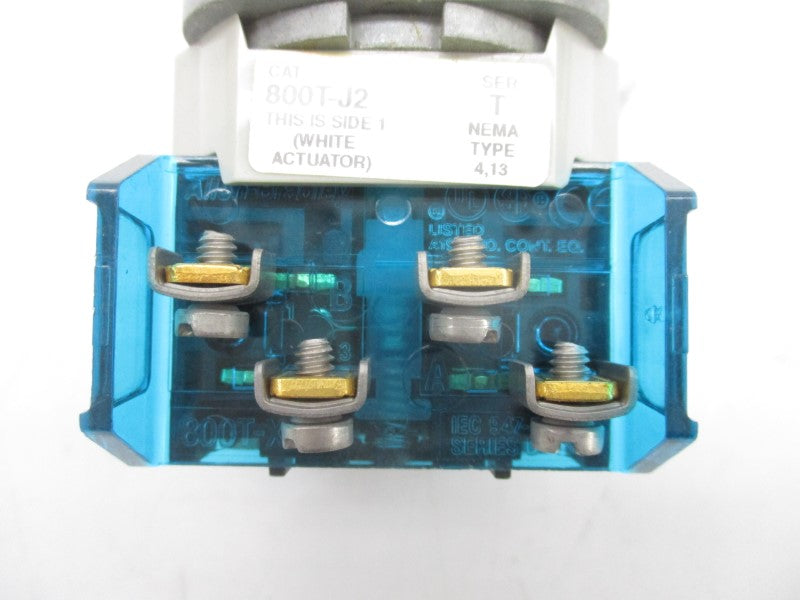 ALLEN BRADLEY 800T-J2BV SER. T 600VAC (WH) NSMP