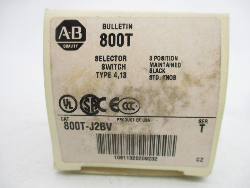 ALLEN BRADLEY 800T-J2BV SER. T 600VAC (WH) NSMP