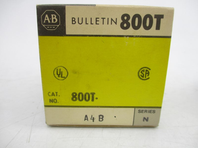 ALLEN BRADLEY 800T-A4B SER. N 600VAC (BK/YL) NSMP