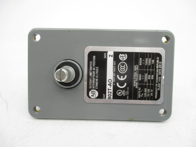 ALLEN BRADLEY 802T-AO SER. 2 120-600VAC 60A (WH) NSMP