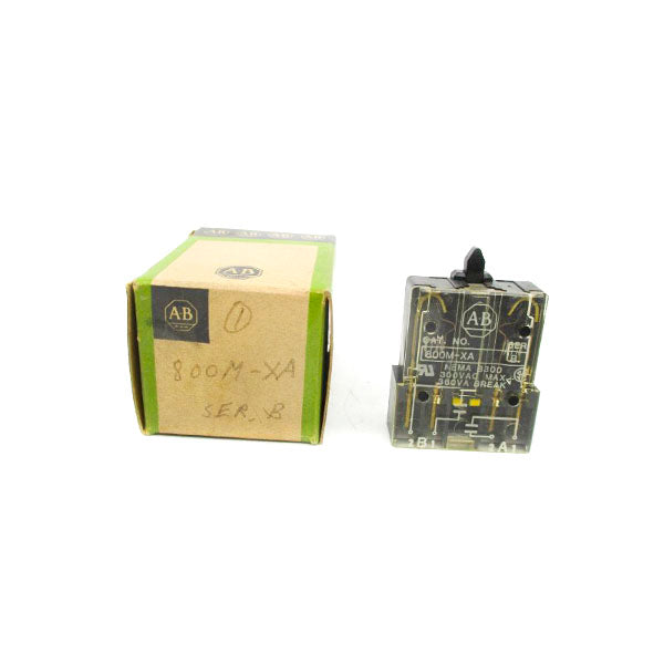 ALLEN BRADLEY 800M-XA SER. B 300VAC (BK/GR) NSMP