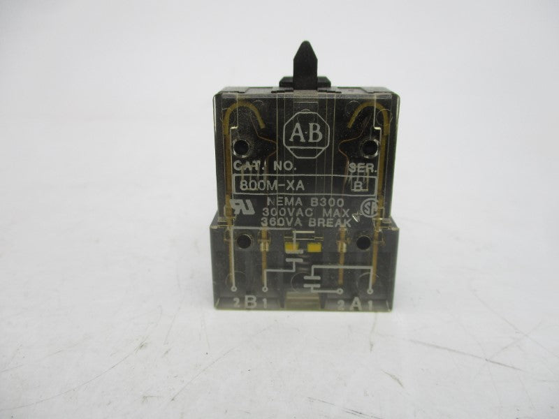 ALLEN BRADLEY 800M-XA SER. B 300VAC (BK/GR) NSMP