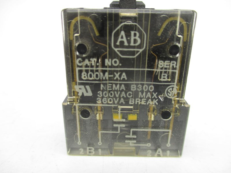 ALLEN BRADLEY 800M-XA SER. B 300VAC (BK/GR) NSMP
