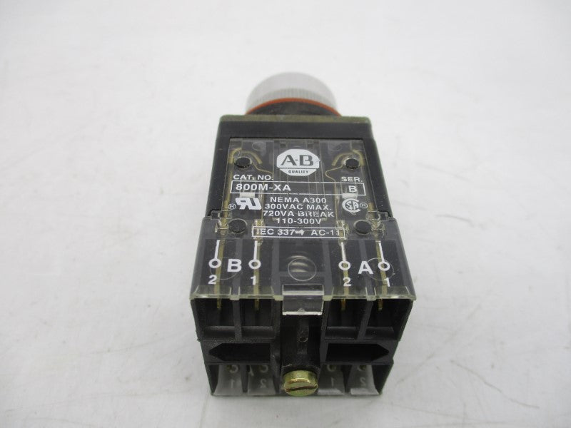 ALLEN BRADLEY 800MR-A1B SER. C 300VAC (WH) NSMP