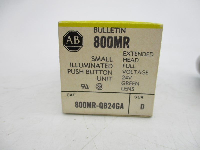 ALLEN BRADLEY 800MR-QB24GA SER. D 24V (BK/YL) NSMP