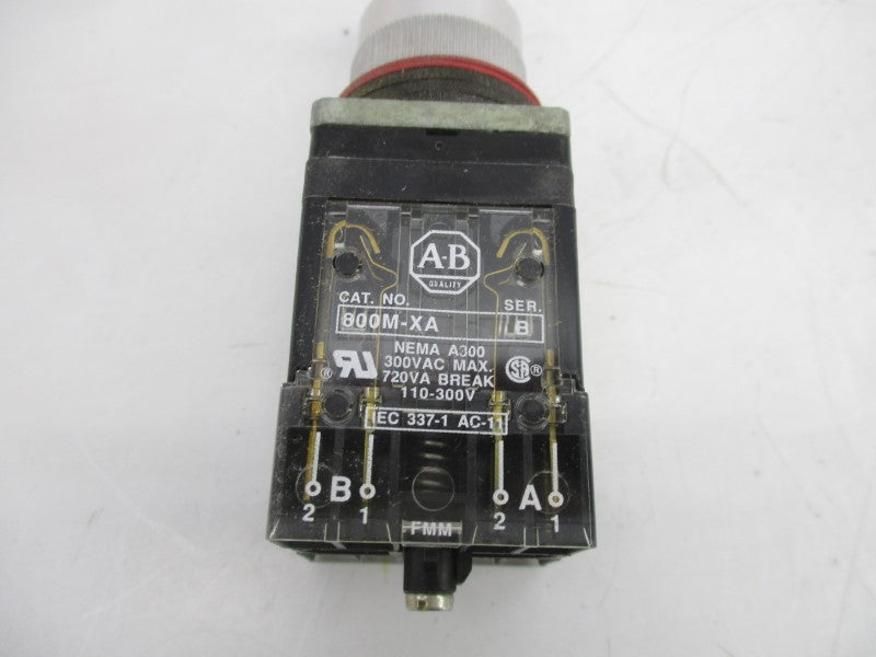ALLEN BRADLEY 800MR-JH2BB SER. C (BK/YL) NSMP