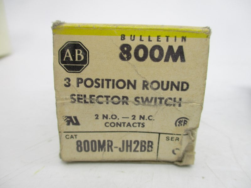 ALLEN BRADLEY 800MR-JH2BB SER. C (BK/YL) NSMP