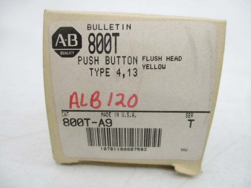 ALLEN BRADLEY 800T-A9 SER. T (WH) NSMP
