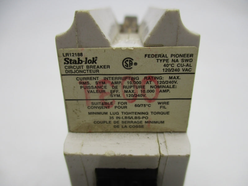 STAB LOK NA120 120/240VAC 20A UNMP