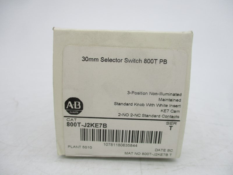 ALLEN BRADLEY 800T-J2KE7B SER. T (WH) NSFS