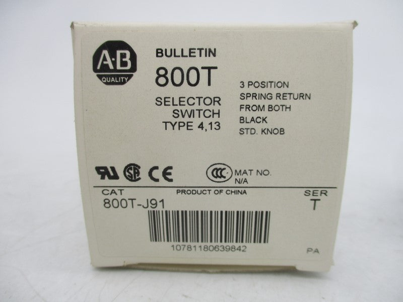 ALLEN BRADLEY 800T-J91 SER. T (WH) NSMP