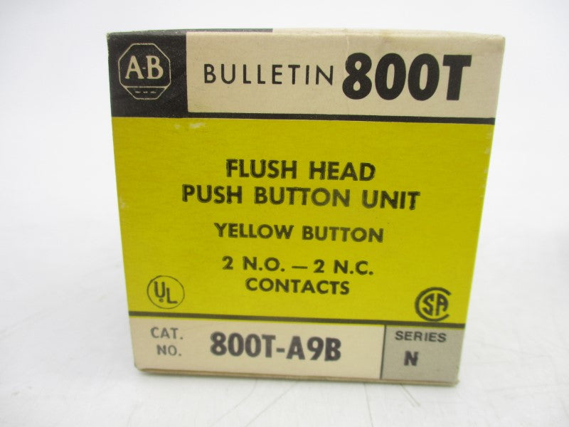 ALLEN BRADLEY 800T-A9B SER. N (BK/YL) NSMP