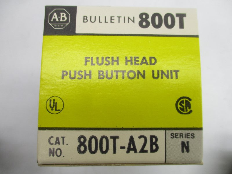ALLEN BRADLEY 800T-A2B SER. N 600VAC (BK/YL) NSMP