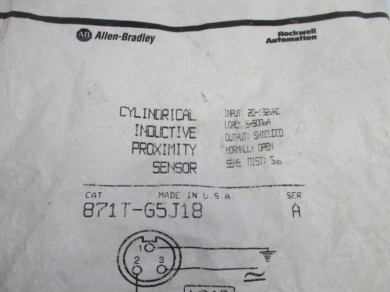 ALLEN BRADLEY 871T-G5J18 SER. A 20-132VAC NSMP