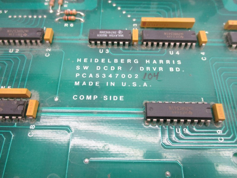 HEIDELBERG HARRIS PCA5347002104 UNMP