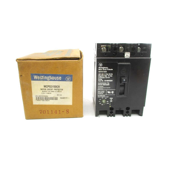 WESTINGHOUSE MCP03150CR 600VAC 15A NSMP