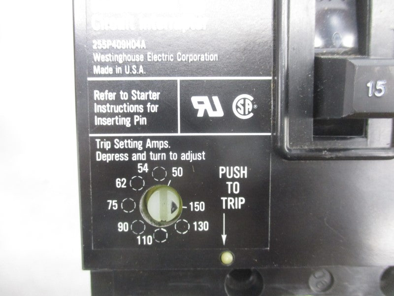 WESTINGHOUSE MCP03150CR 600VAC 15A NSMP