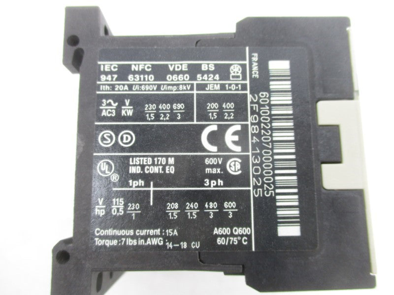TELEMECANIQUE LC1K0601M7 220/230V NSMP