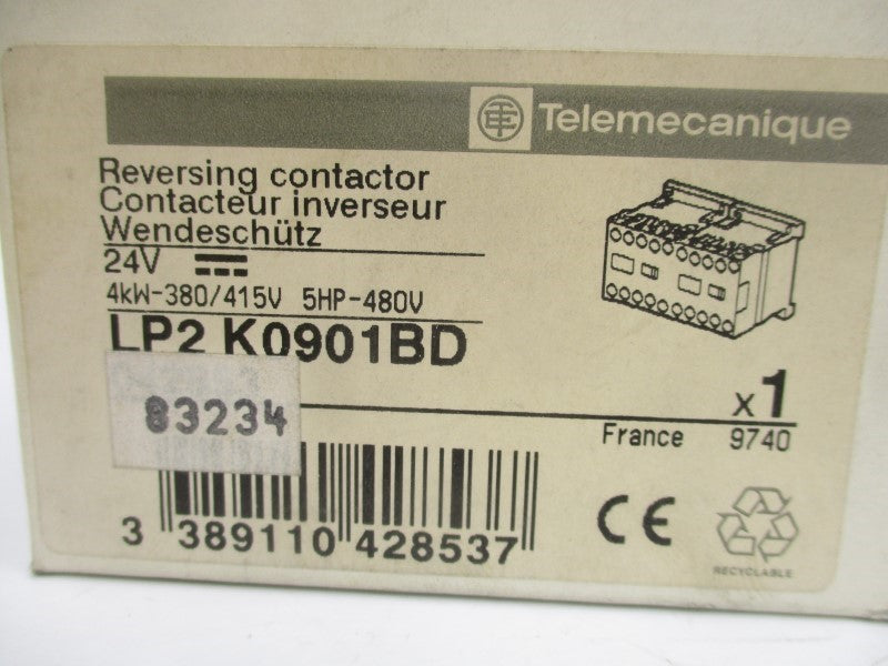 TELEMECANIQUE LP2K0901BD 24V NSMP