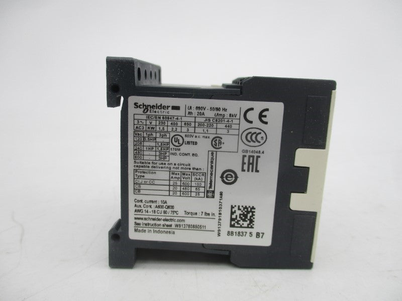 SCHNEIDER ELECTRIC LC1K0610B7 24V NSMP