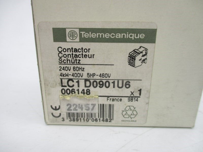 TELEMECANIQUE LC1D0901U6 240V NSMP