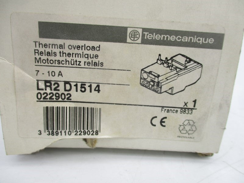 TELEMECANIQUE LR2D1514 600V 7-10A NSMP