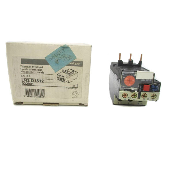 TELEMECANIQUE LR2D1512 600V 5.5-8A NSMP