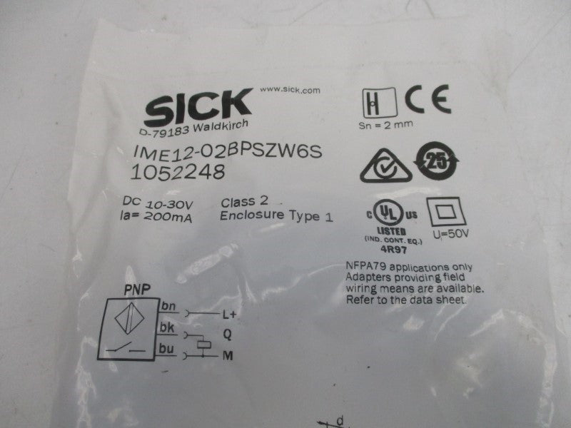 SICK IME12-02BPSZW6S 1052248 10-30VDC NSMP
