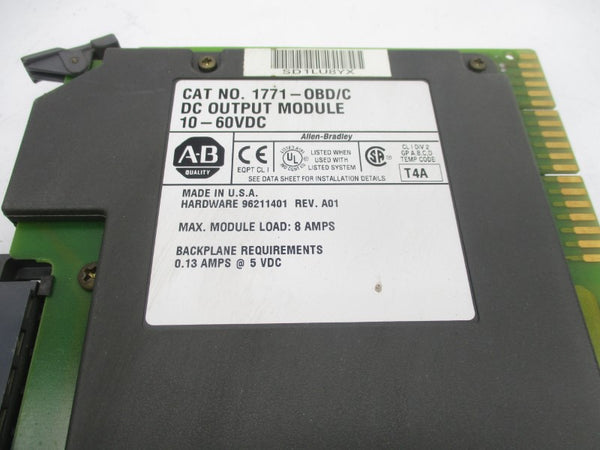 ALLEN BRADLEY 1771-OBD SER. C 10-60VDC UNMP