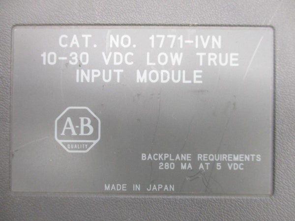 ALLEN BRADLEY 1771-IVN 10-30VDC (NO TERMINAL) UNMP