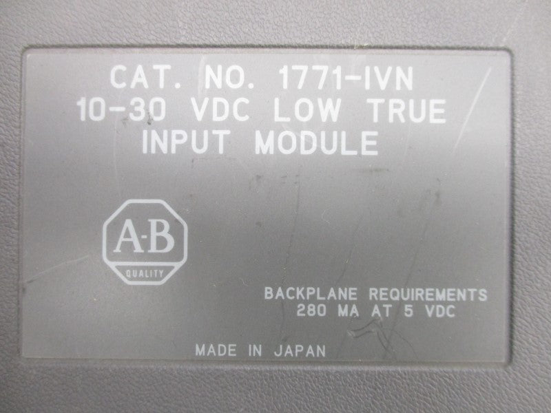 ALLEN BRADLEY 1771-IVN 10-30VDC (NO TERMINAL) UNMP