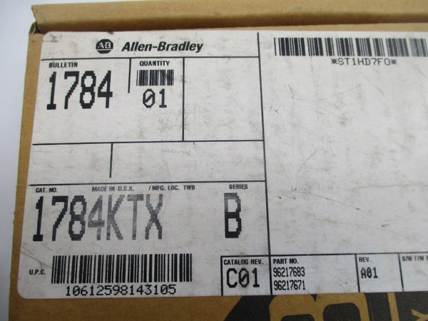 ALLEN BRADLEY 1784-KTX SER. B 12V .1A REV. A01 NSMP