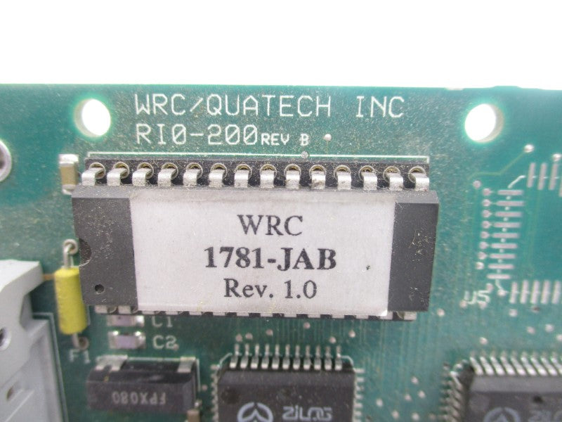 WRC/QUATECH 1781-JAB REV. 1.0 UNMP
