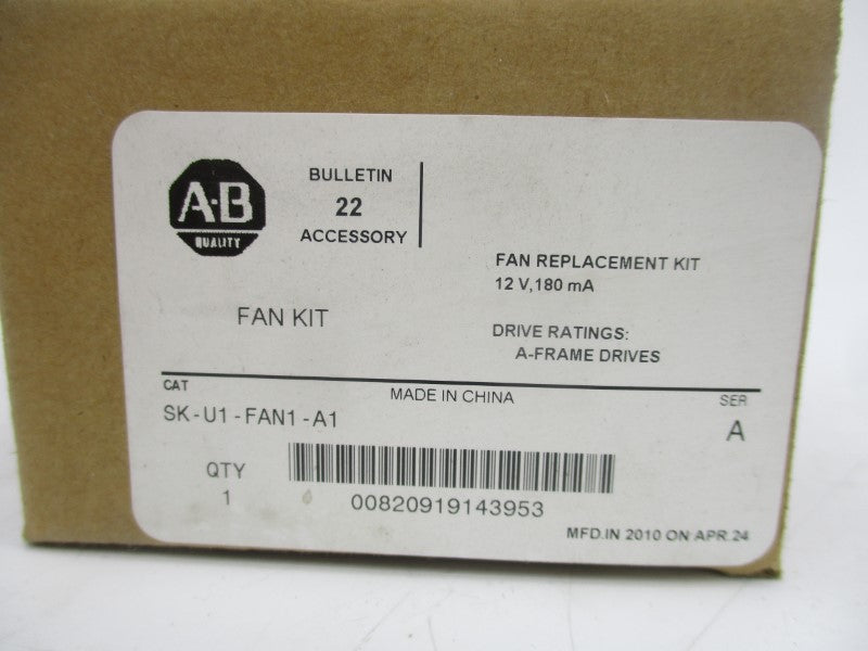 ALLEN BRADLEY SK-U1-FAN1-A1 SER. A 12V (BR/WH) NSMP