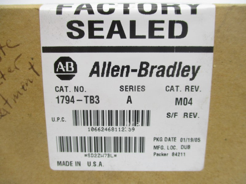 ALLEN BRADLEY 1794-TB3 SER. A DATE:2005 REV. M04 NSFS