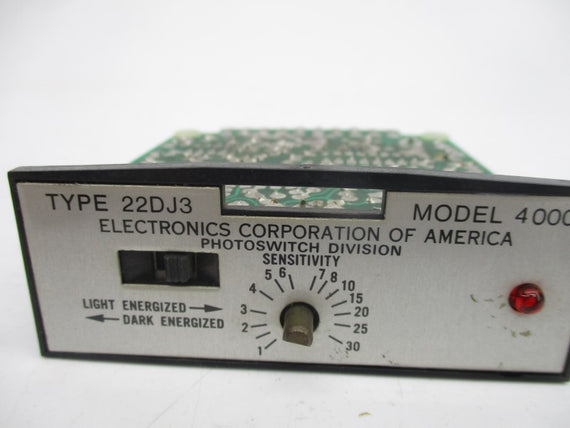 ELECTRONICS CORPORATION 22DJ3 4000 UNMP