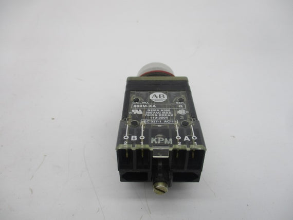 ALLEN BRADLEY 800MR-HH2BLA SER. C 300VAC (BK/YL) NSMP