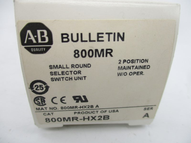 ALLEN BRADLEY 800MR-HX2B SER. A (NO SWITCH) (WH) NSMP