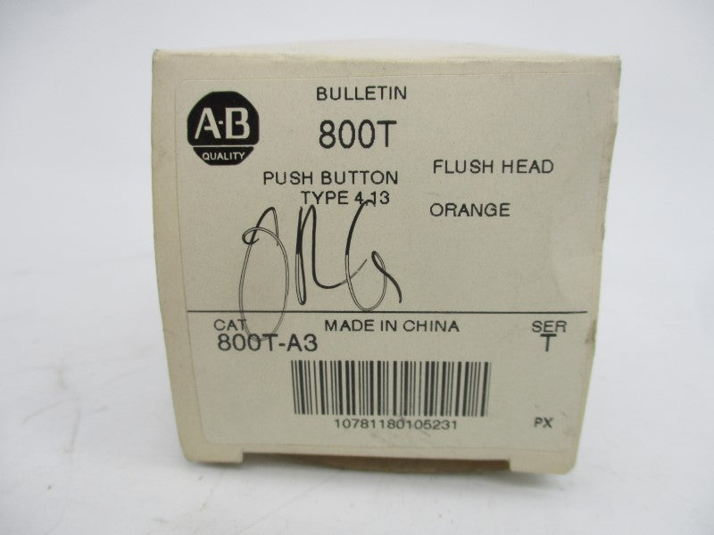 ALLEN BRADLEY 800T-A3 SER. T (WH) NSMP