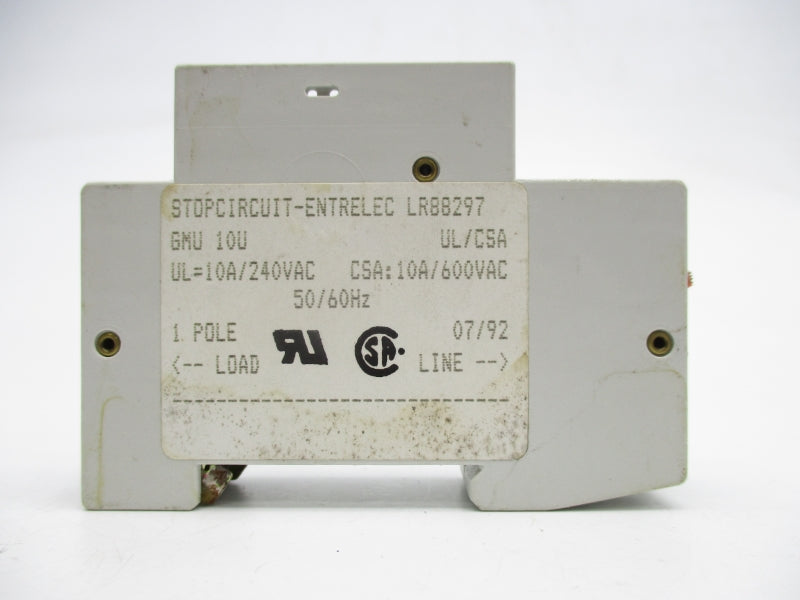 STOPCIRCUIT ENTRELEC GMU10U 600VAC 10A UNMP