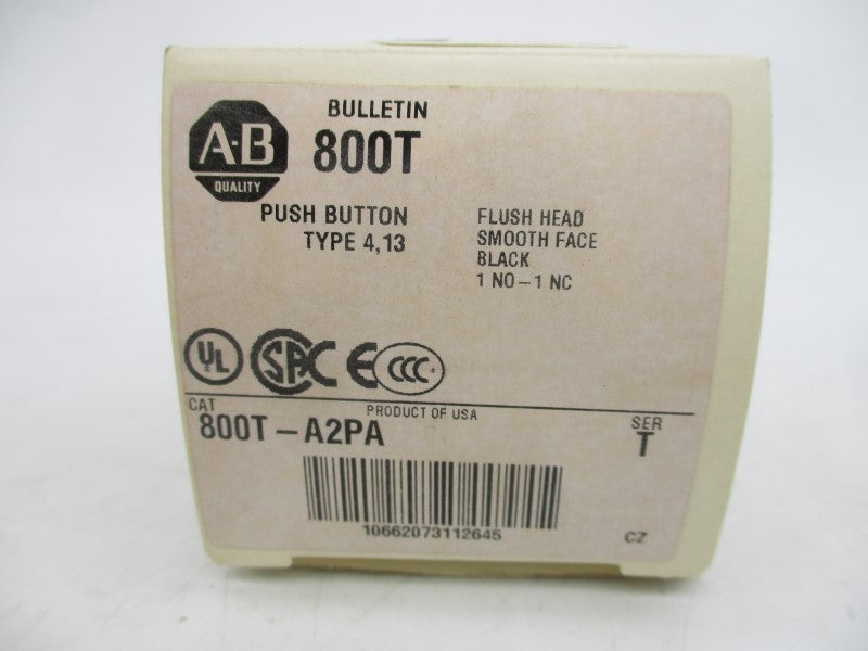 ALLEN BRADLEY 800T-A2PA SER. T 600VAC (WH) NSMP