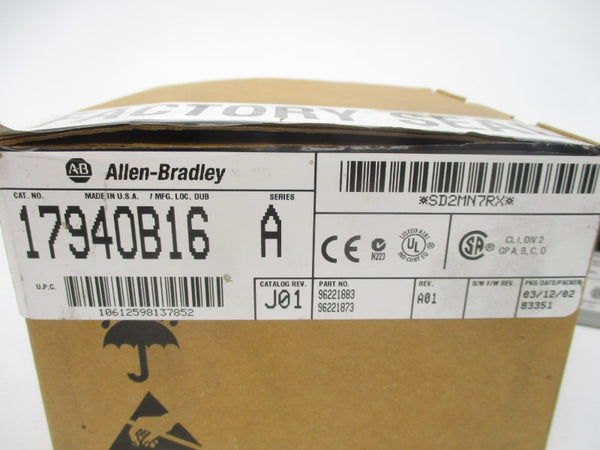 ALLEN BRADLEY 1794-OB16 SER. A 10-31.2VDC REV. A01 NSMP