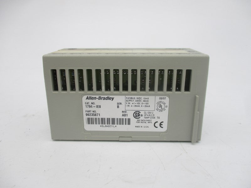ALLEN BRADLEY 1794-IE8 SER. B 24VDC REV. A01 NSMP