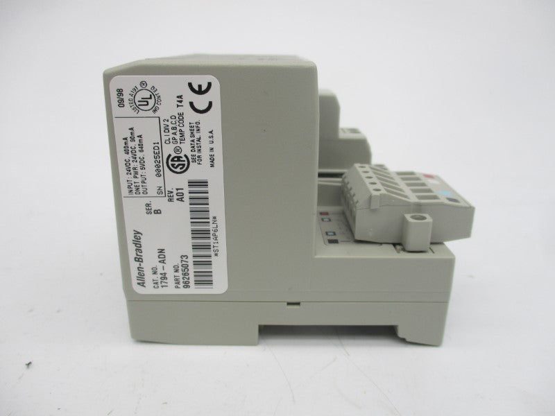 ALLEN BRADLEY 1794-ADN SER. B 24VDC REV. A01 NSMP