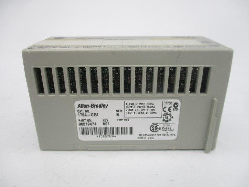 ALLEN BRADLEY 1794-OE4 SER. B 24VDC REV. A01 NSMP