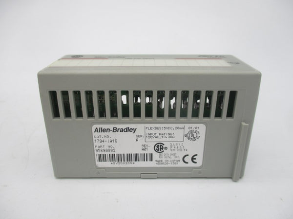 ALLEN BRADLEY 1794-IA16 SER. A 120VAC REV. A01 NSMP