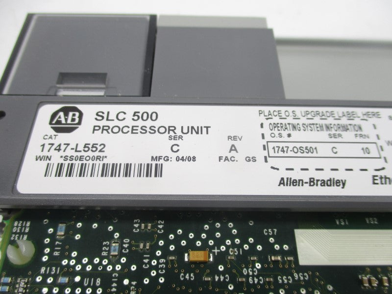 ALLEN BRADLEY 1747-L552 SER. C F/W 10 24VDC (NO KEY) REV. A UNMP